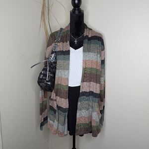 Eggs California Striped Cardigan